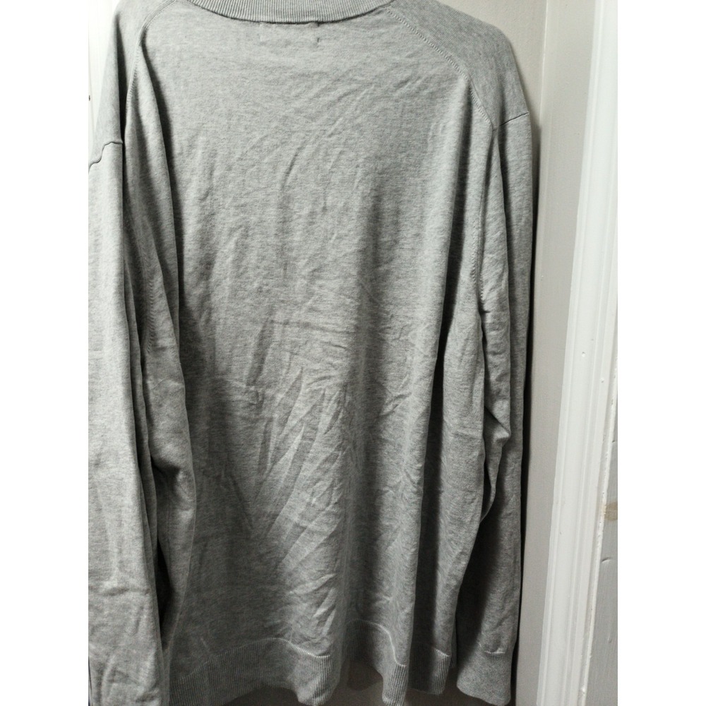 Brooks Brothers Supima Cotton 1/4 Zip Pullover Sweater Mens 3XLT Gray Heather - Picture 6 of 9